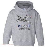 WW2 Aviation B24 Liberator American Heavy Bomber Gift Toddler Hoodie thumb 0