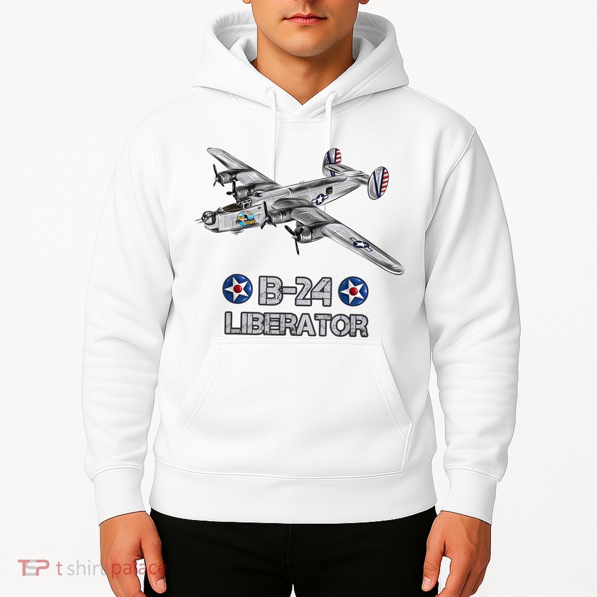 WW2 Aviation B24 Liberator American Heavy Bomber Gift Hoodie