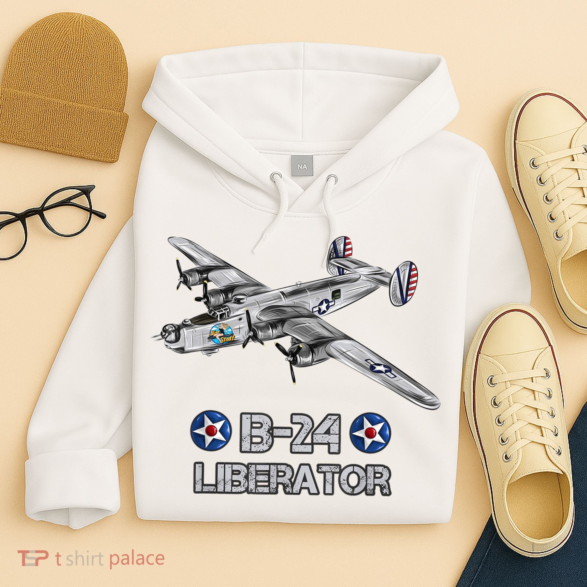 WW2 Aviation B24 Liberator American Heavy Bomber Gift Hoodie