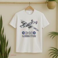 WW2 Aviation B24 Liberator American Heavy Bomber Gift T-Shirt thumb 2