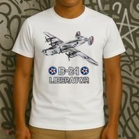 WW2 Aviation B24 Liberator American Heavy Bomber Gift T-Shirt thumb 3