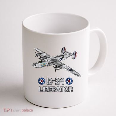 WW2 Aviation B24 Liberator American Heavy Bomber Gift Coffee Mug back