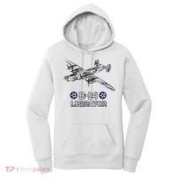 WW2 Aviation B24 Liberator American Heavy Bomber Gift Women's Hoodie thumb 0
