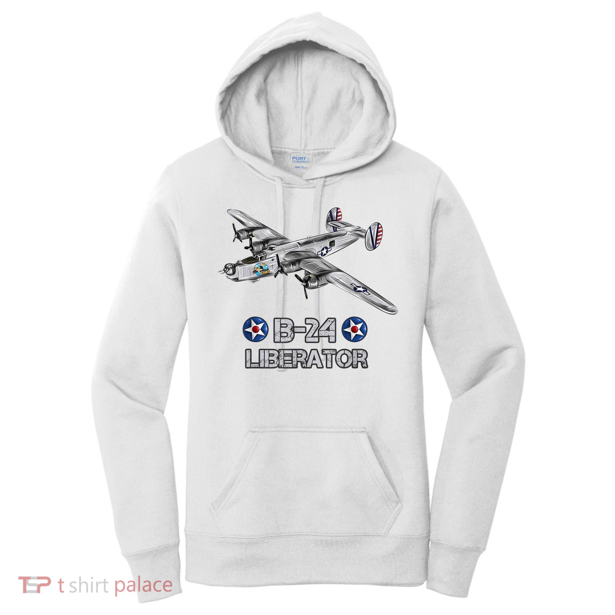 WW2 Aviation B24 Liberator American Heavy Bomber Gift Women's Hoodie