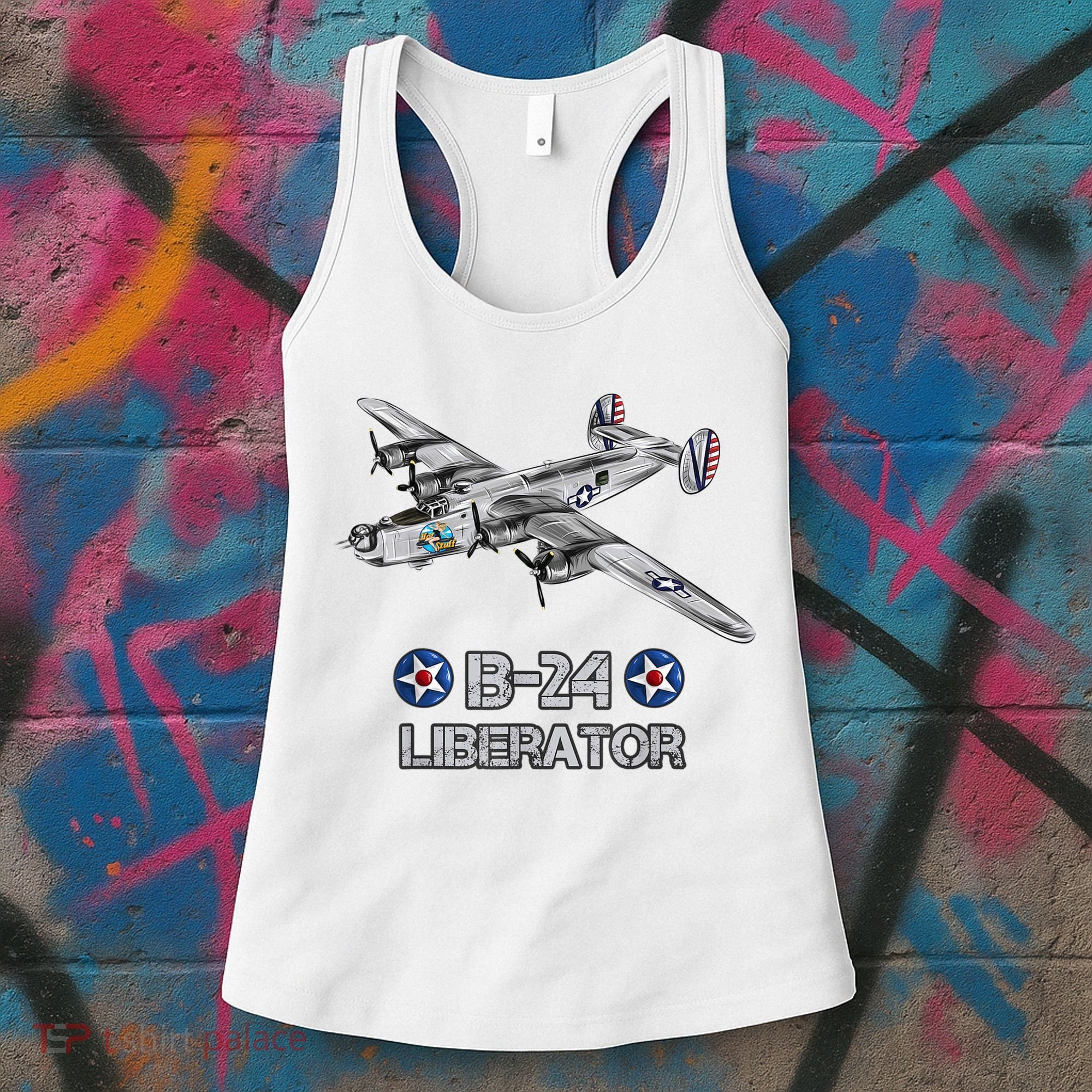 WW2 Aviation B24 Liberator American Heavy Bomber Gift Women's Tank Top