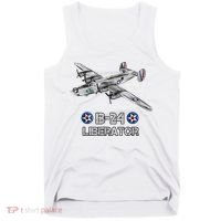 WW2 Aviation B24 Liberator American Heavy Bomber Gift Tank Top thumb 0