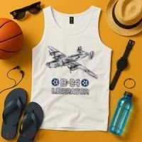 WW2 Aviation B24 Liberator American Heavy Bomber Gift Tank Top thumb 4