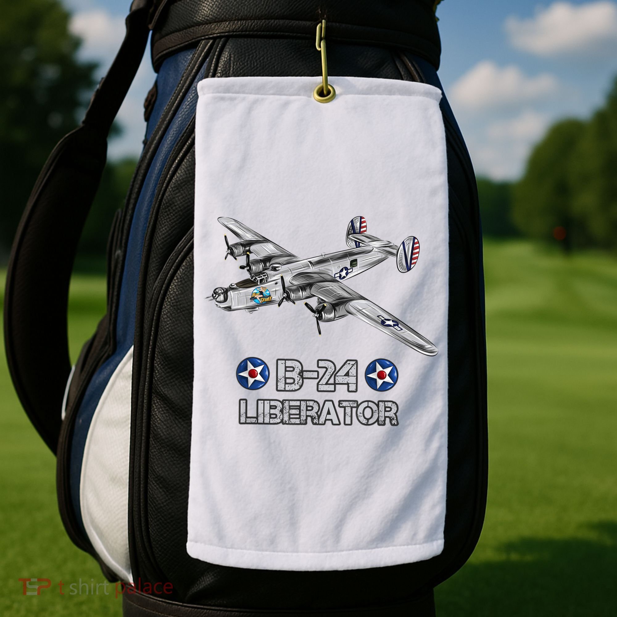 WW2 Aviation B24 Liberator American Heavy Bomber Gift Golf Towel