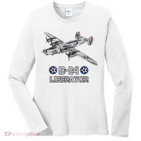 WW2 Aviation B24 Liberator American Heavy Bomber Gift Women's Long Sleeve Shirt thumb 0