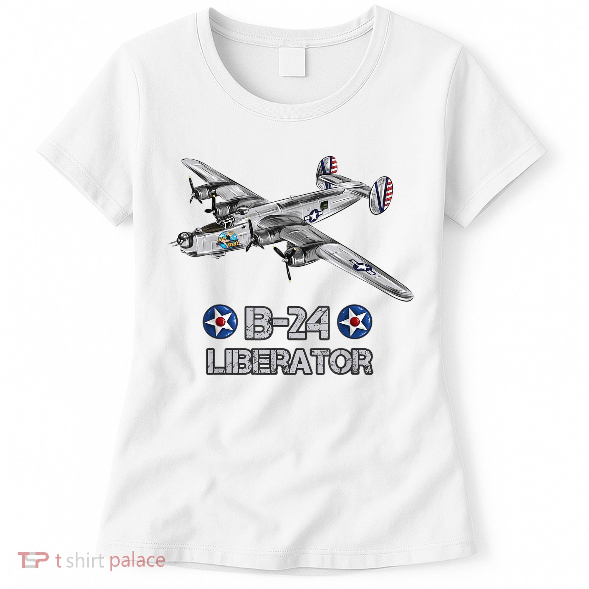 WW2 Aviation B24 Liberator American Heavy Bomber Gift Women's T-Shirt