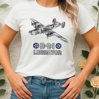 WW2 Aviation B24 Liberator American Heavy Bomber Gift Women's T-Shirt thumb 2