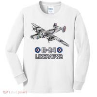 WW2 Aviation B24 Liberator American Heavy Bomber Gift Kids Long Sleeve Shirt thumb 0