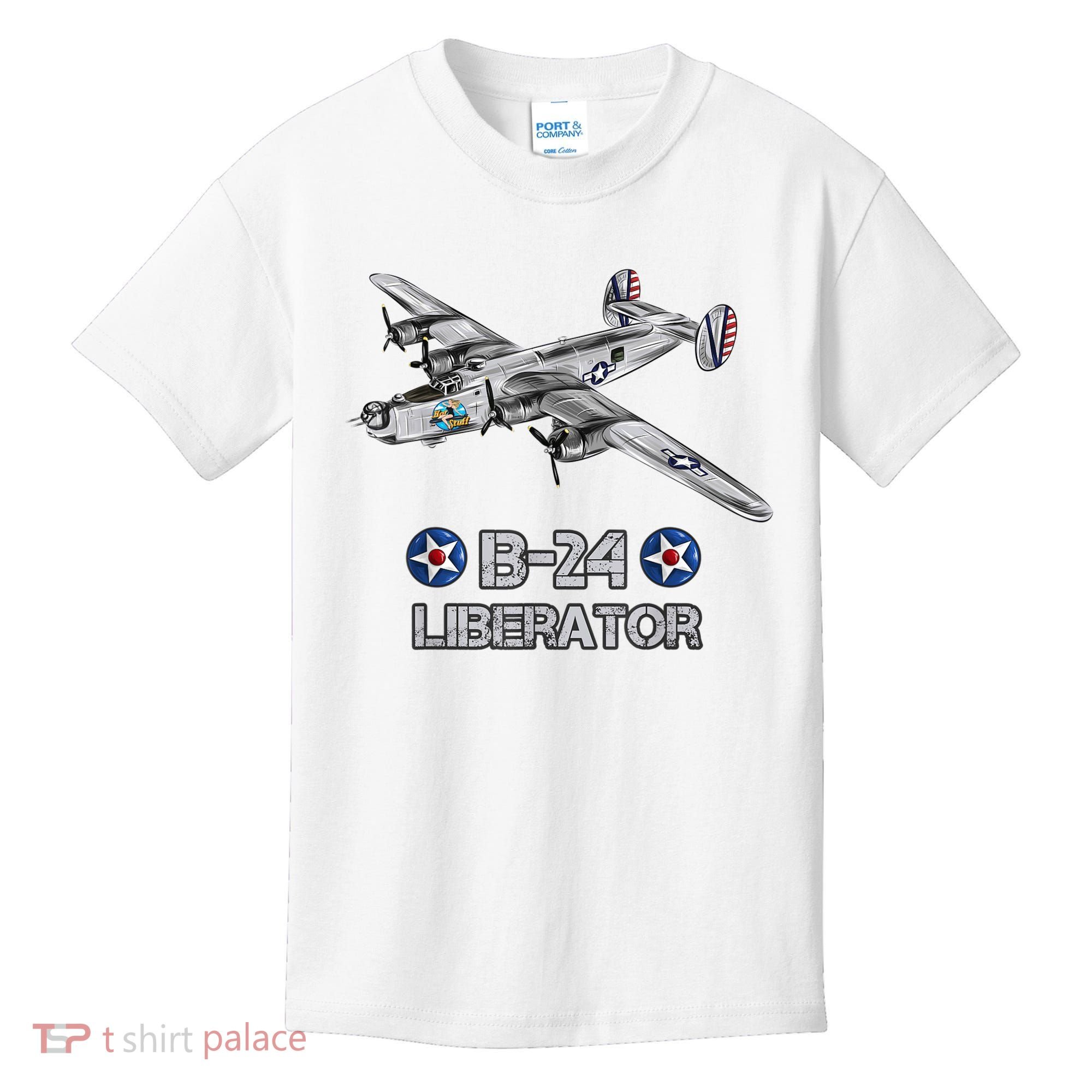 WW2 Aviation B24 Liberator American Heavy Bomber Gift Kids T-Shirt