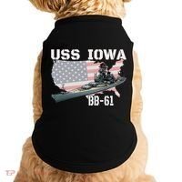 WW2 American Battleship USS Iowa Warship BB 61 Veterans Doggie Tank thumb 0