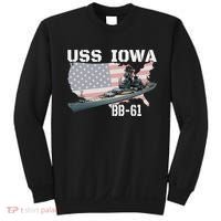 WW2 American Battleship USS Iowa Warship BB 61 Veterans Sweatshirt thumb 0