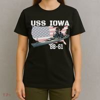 WW2 American Battleship USS Iowa Warship BB 61 Veterans T-Shirt thumb 4