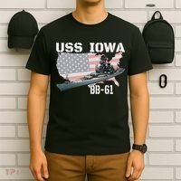 WW2 American Battleship USS Iowa Warship BB 61 Veterans T-Shirt thumb 6