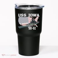 WW2 American Battleship USS Iowa Warship BB 61 Veterans Tumbler thumb 0