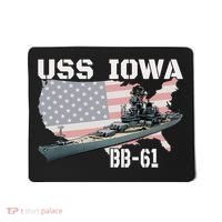 WW2 American Battleship USS Iowa Warship BB 61 Veterans Mousepad thumb 0
