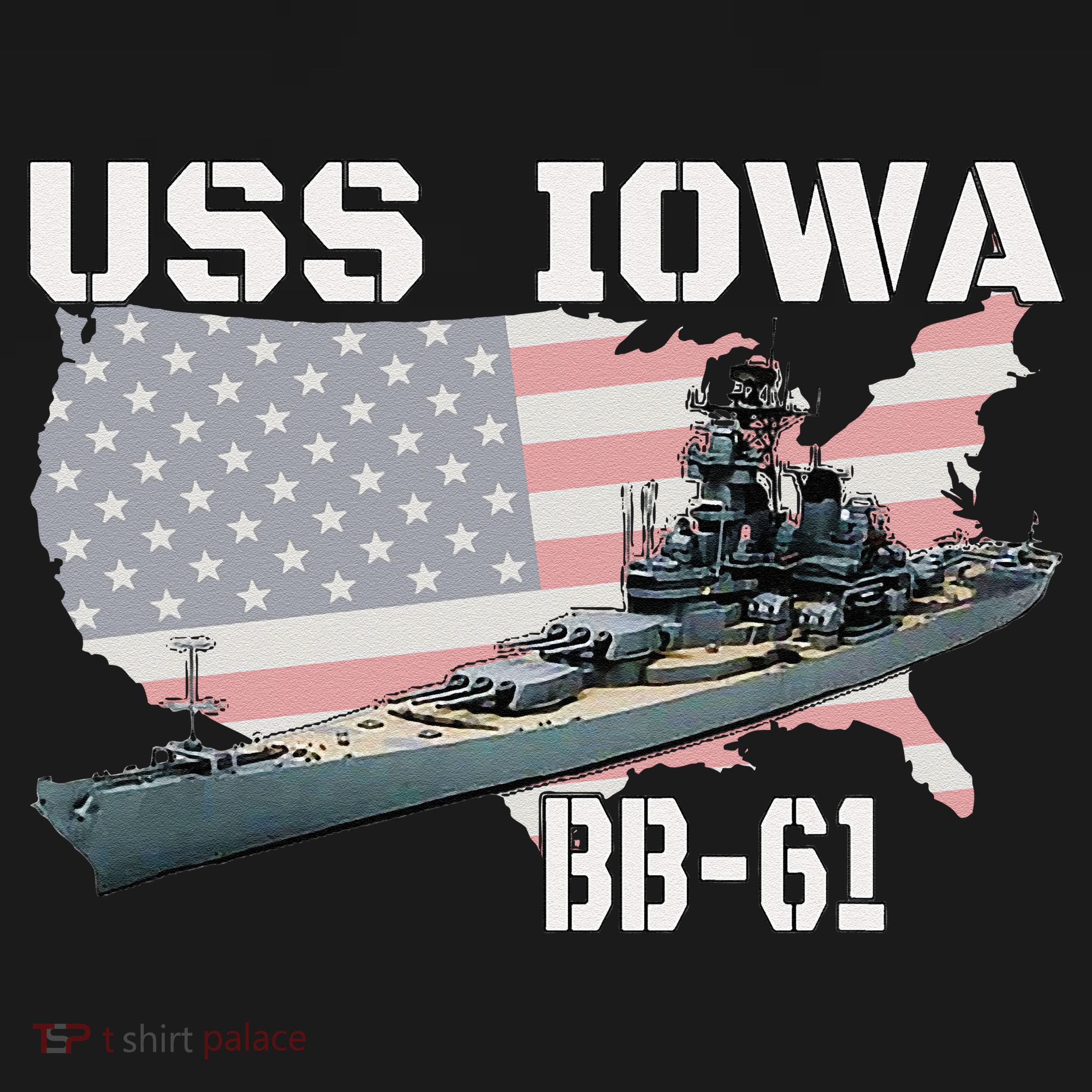 WW2 American Battleship USS Iowa Warship BB 61 Veterans Visor