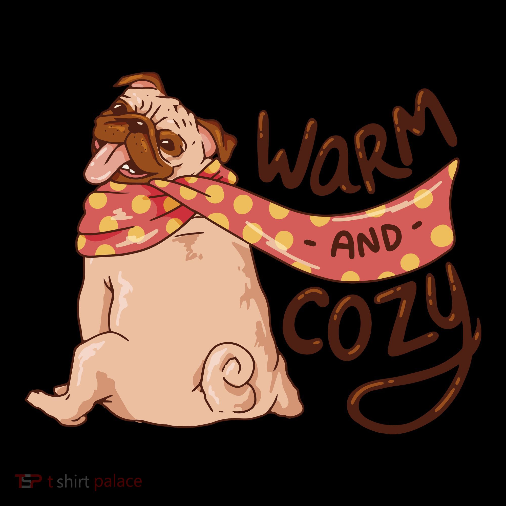 Warm And Cozy Pug Apron