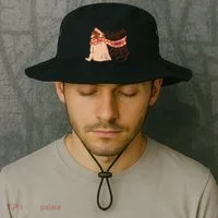 Warm And Cozy Pug Bucket Hat thumb 2