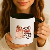 Warm And Cozy Pug Coffee Mug thumb 3