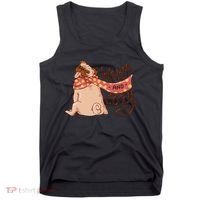 Warm And Cozy Pug Tank Top thumb 0