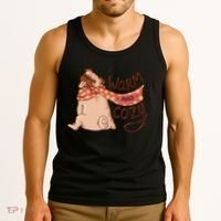 Warm And Cozy Pug Tank Top thumb 3