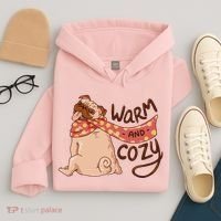 Warm And Cozy Pug Hoodie thumb 4