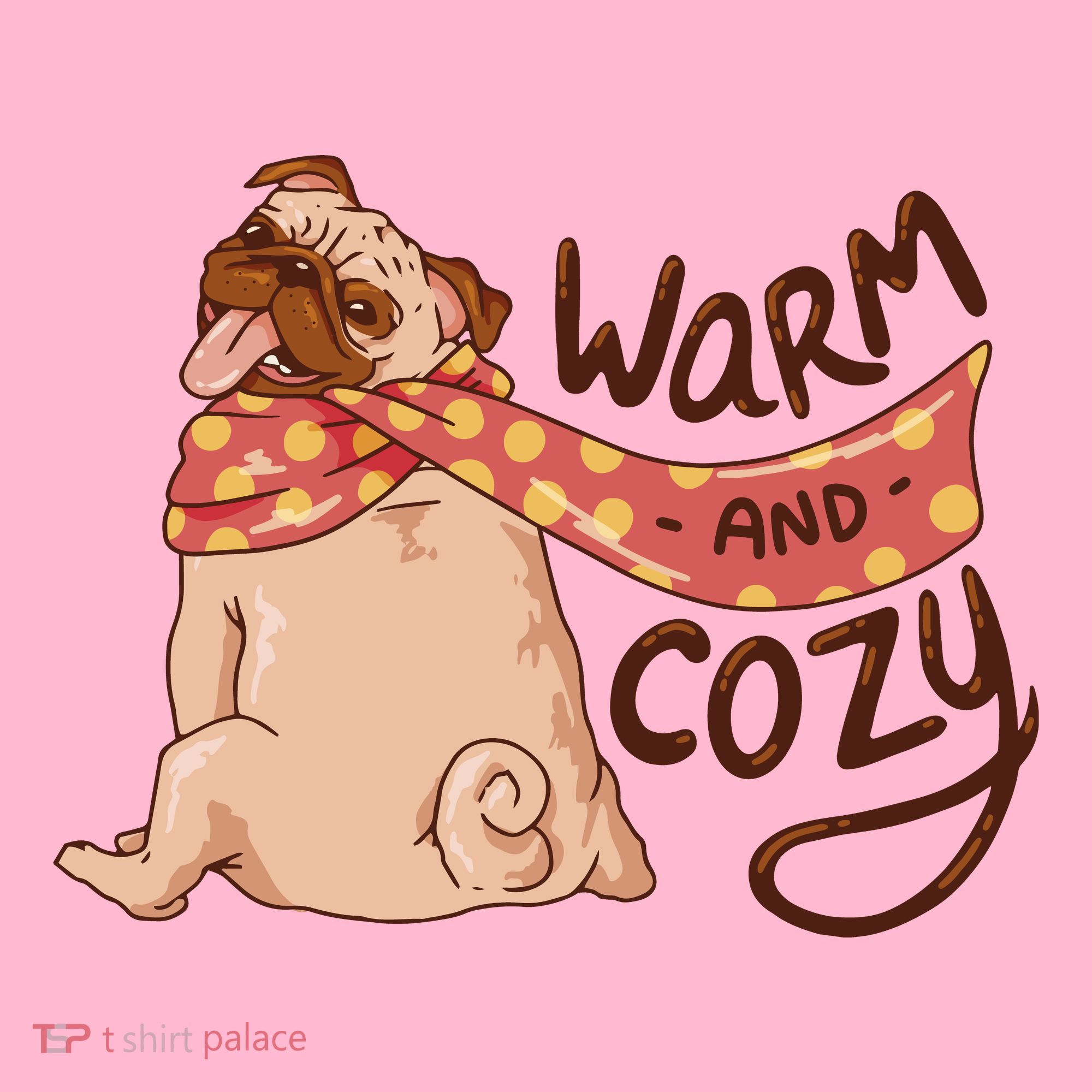 Warm And Cozy Pug Long Sleeve Shirt