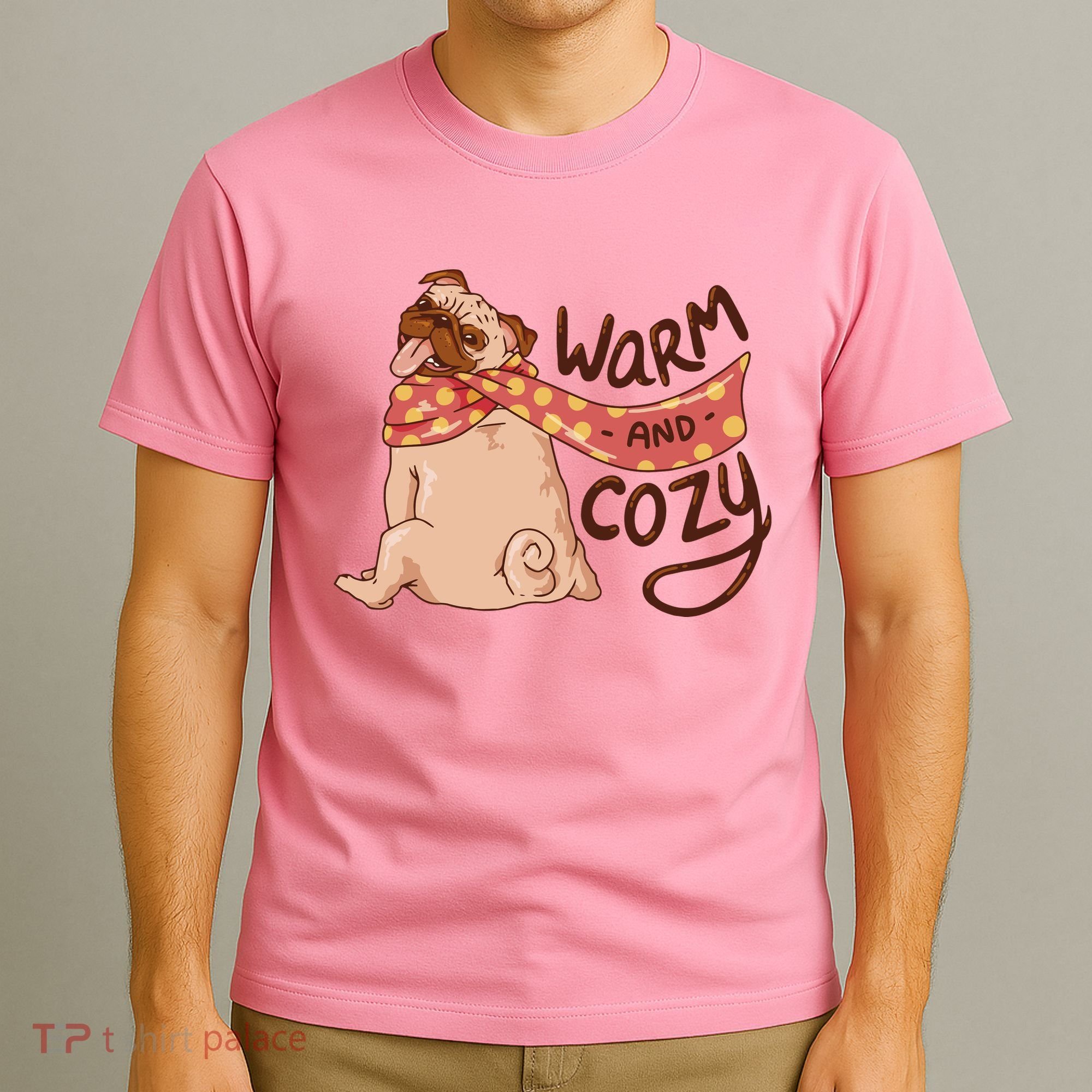 Warm And Cozy Pug T-Shirt