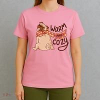 Warm And Cozy Pug T-Shirt thumb 4