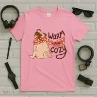 Warm And Cozy Pug T-Shirt thumb 5