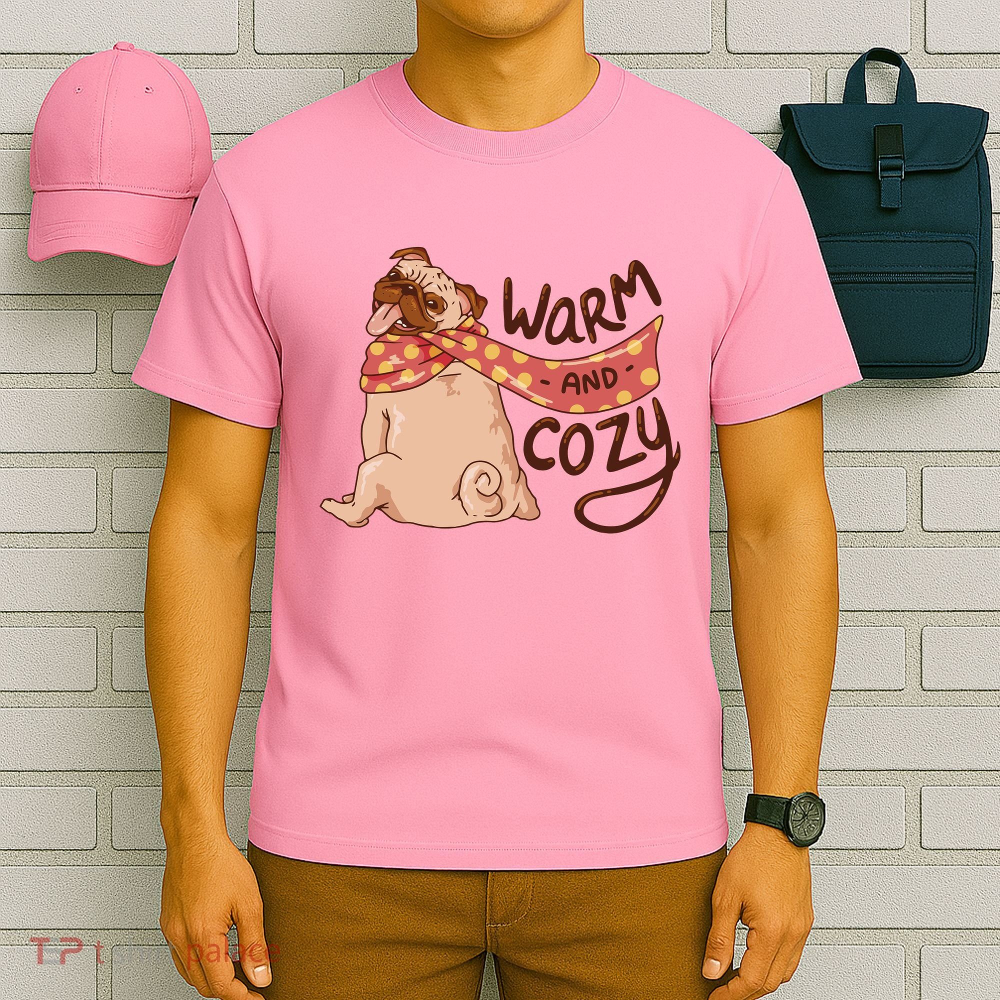 Warm And Cozy Pug T-Shirt