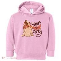 Warm And Cozy Pug Toddler Hoodie thumb 0