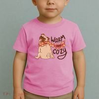 Warm And Cozy Pug Toddler T-Shirt thumb 2