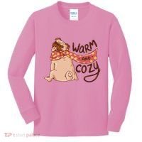 Warm And Cozy Pug Kids Long Sleeve Shirt thumb 0