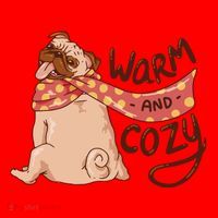 Warm And Cozy Pug Santa Hat thumb 1