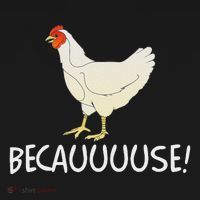 Why Are Chickens So Funny Because Funny Trending Meme USA-Made Doggie Bandana thumb 2