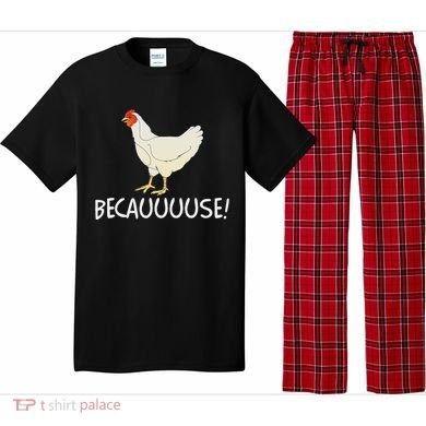 Why Are Chickens So Funny Because Funny Trending Meme Pajama Set