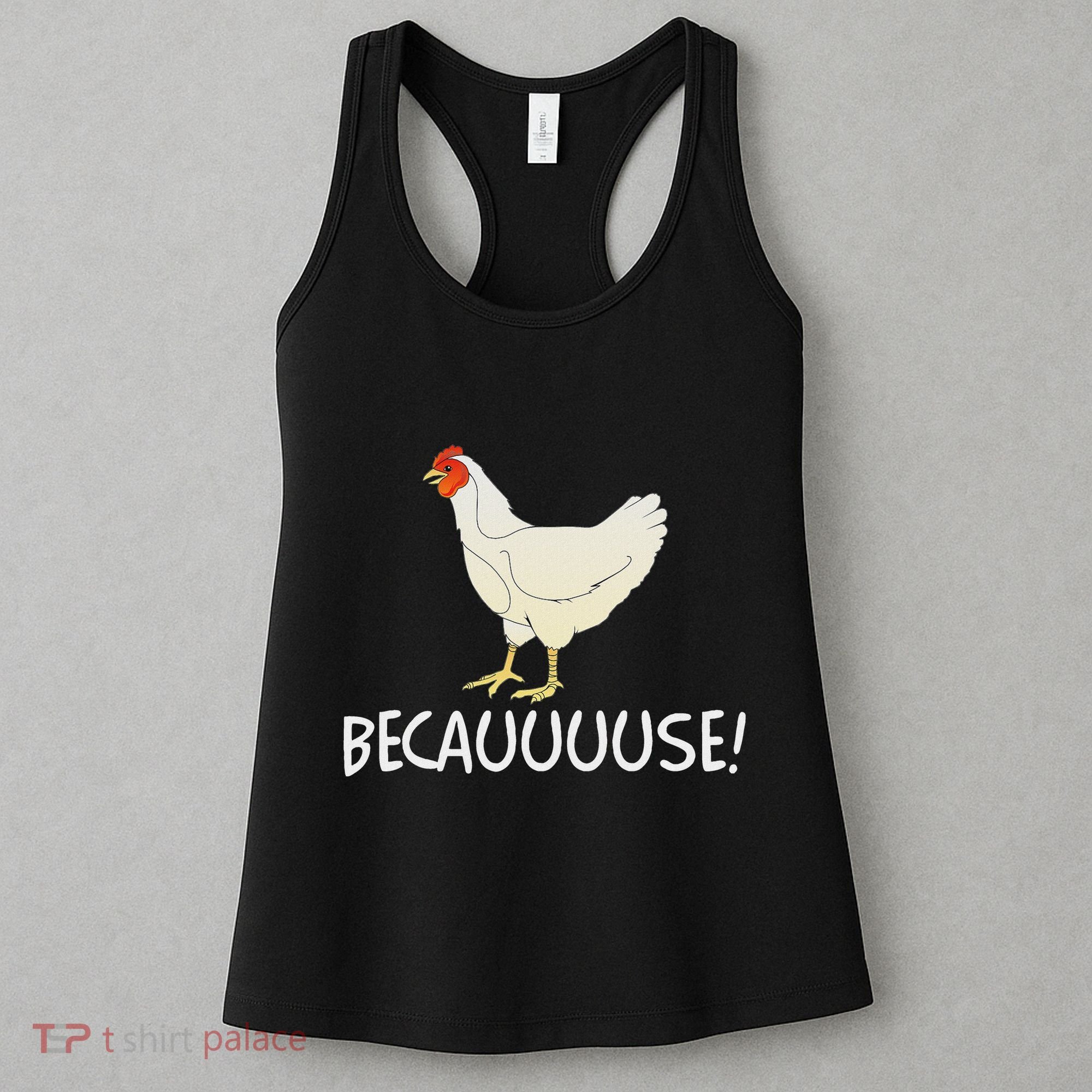 Why Are Chickens So Funny Because Funny Trending Meme Women's Tank Top