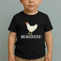 Why Are Chickens So Funny Because Funny Trending Meme Toddler T-Shirt thumb 2