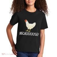 Why Are Chickens So Funny Because Funny Trending Meme Kids T-Shirt thumb 2