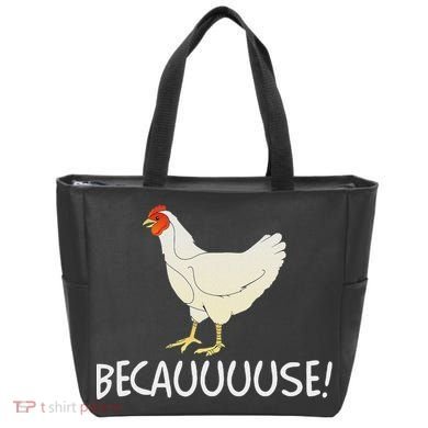 Why Are Chickens So Funny Because Funny Trending Meme Tote Bag