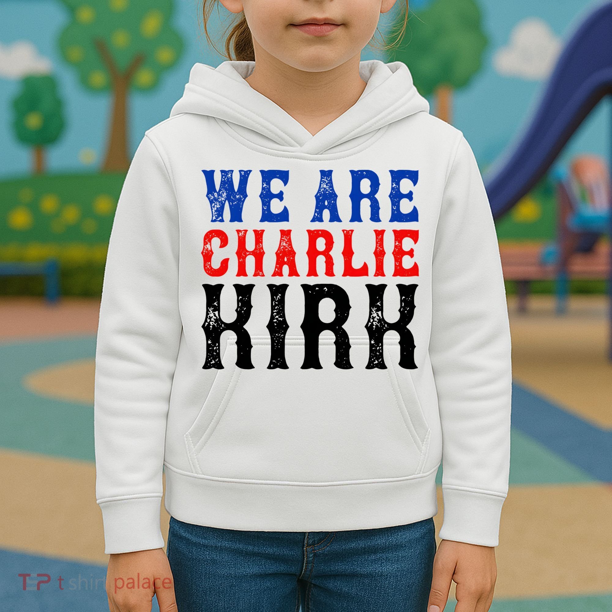 We Are Charlie Kirk Kids Hoodie
