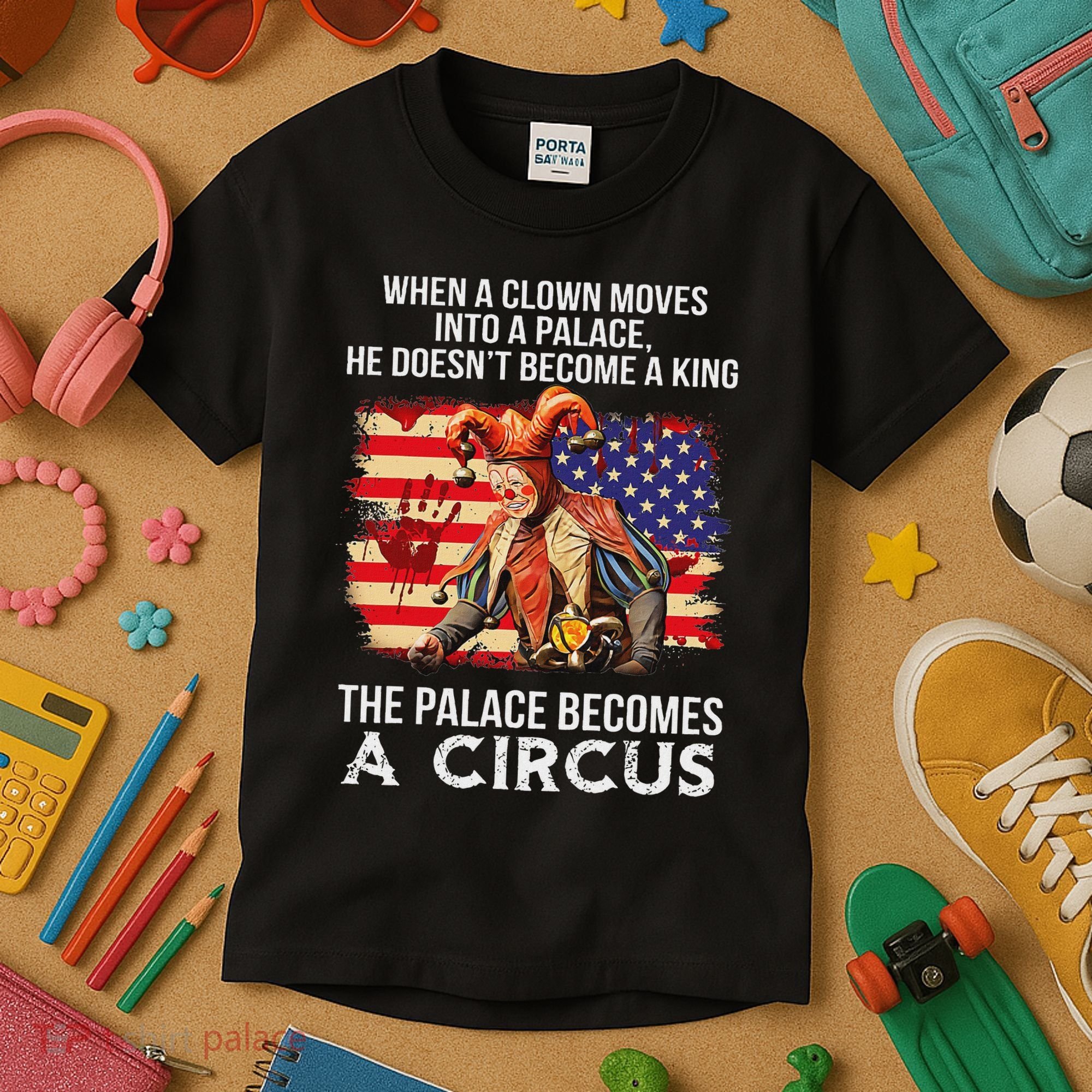When A Clown Moves Into A Palace He Doesn't Become A King Kids T-Shirt