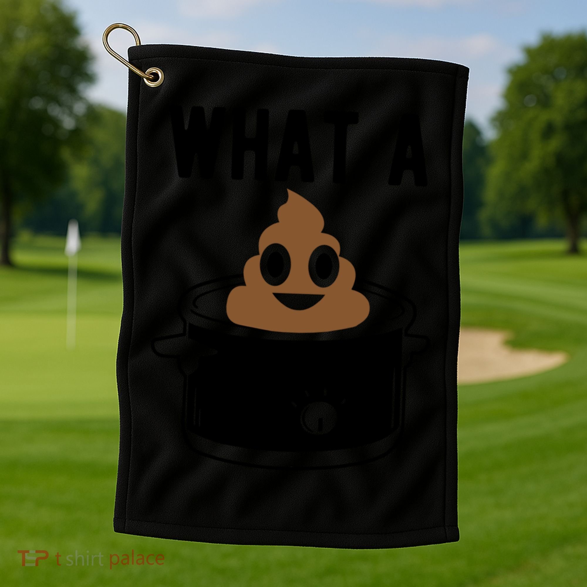 What A Crock Cute Gift Funny Poop In A Crock Pot Meaningful Gift Golf Towel