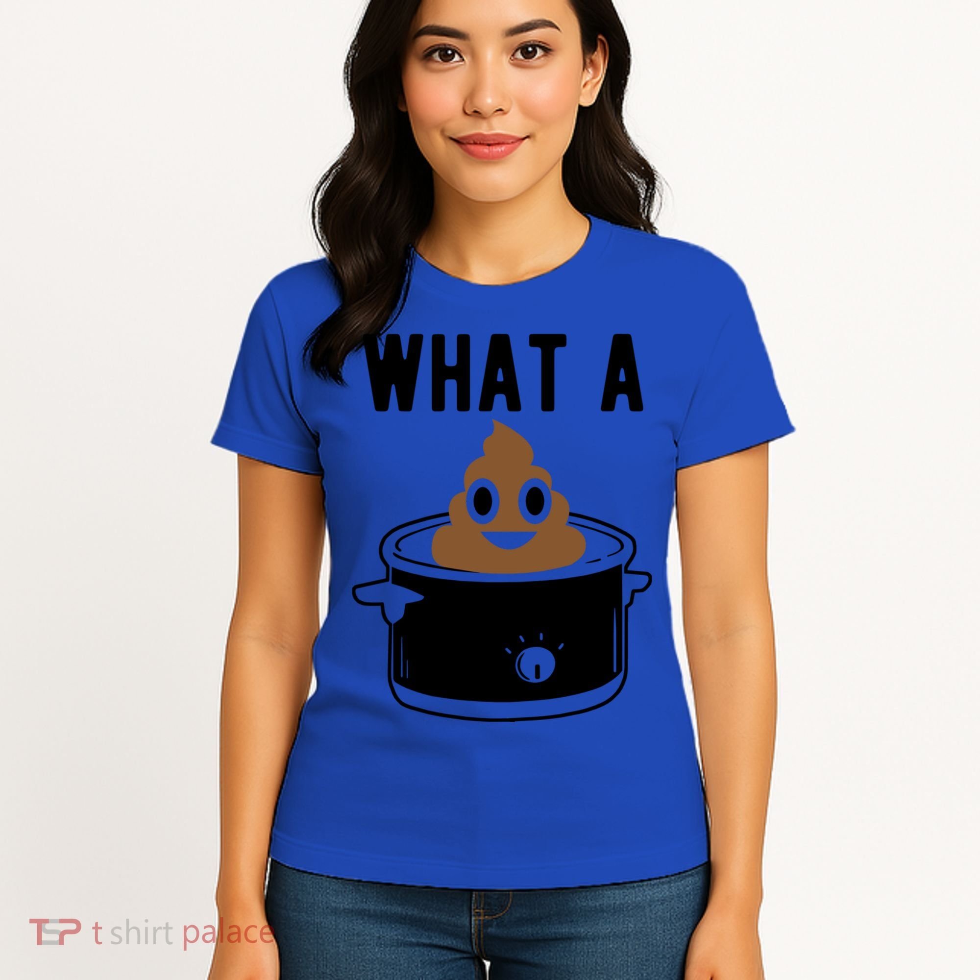 What A Crock Cute Gift Funny Poop In A Crock Pot Meaningful Gift Women's T-Shirt