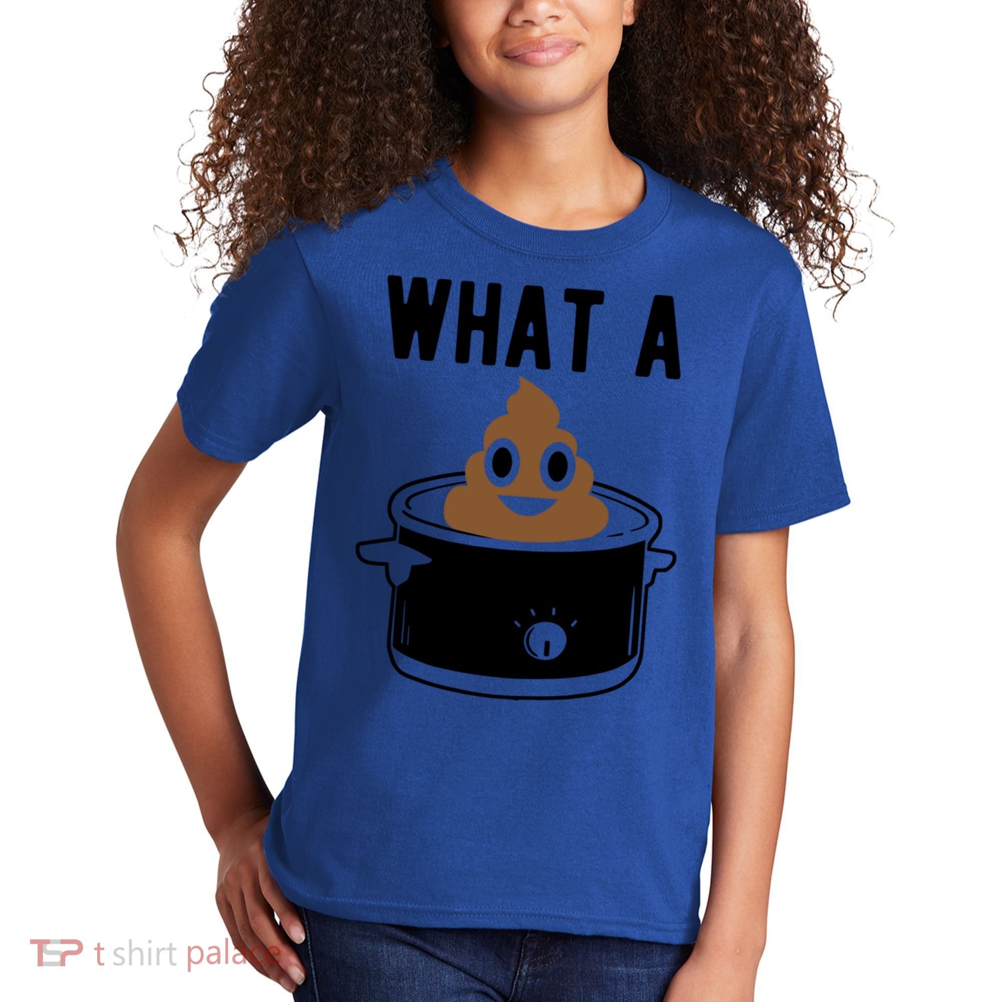 What A Crock Cute Gift Funny Poop In A Crock Pot Meaningful Gift Kids T-Shirt